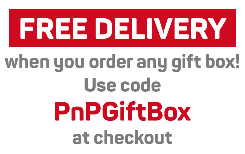 Free delivery. Use code PnPGiftBox at checkout