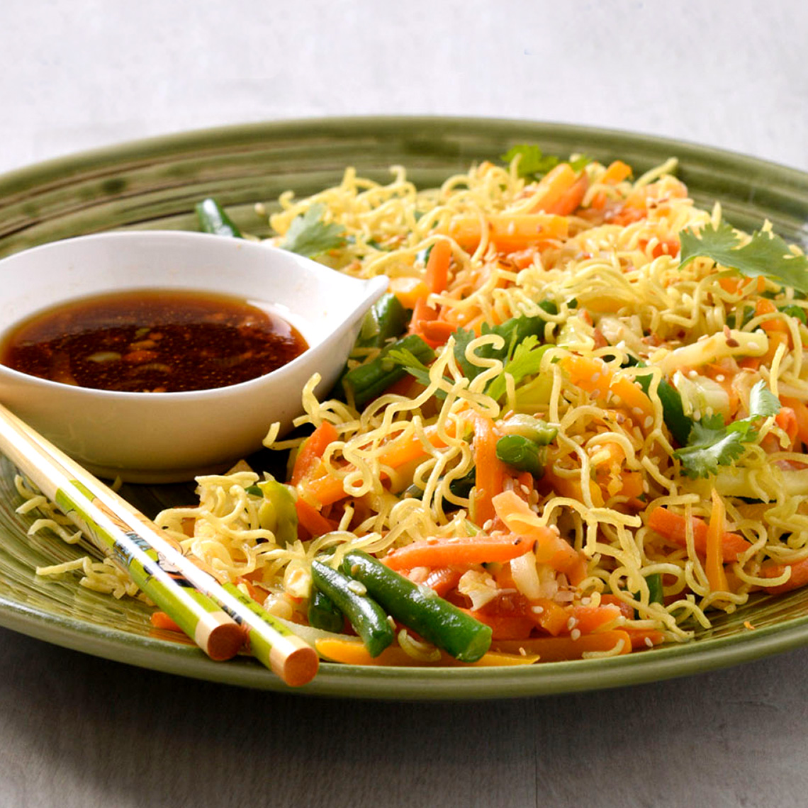 Crispy vegetable salad